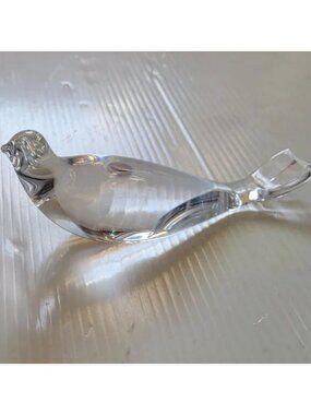 Hoya (Japan) Crystal Seal or Bird  Décor 👀